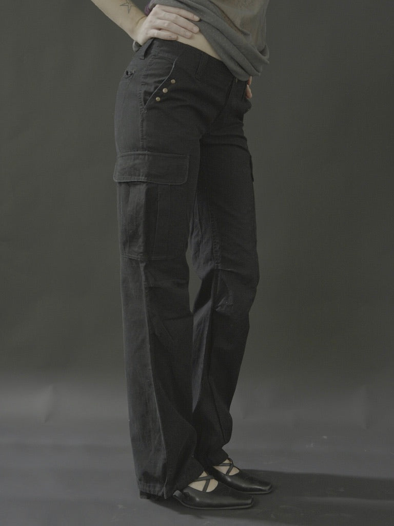 black cargo pants