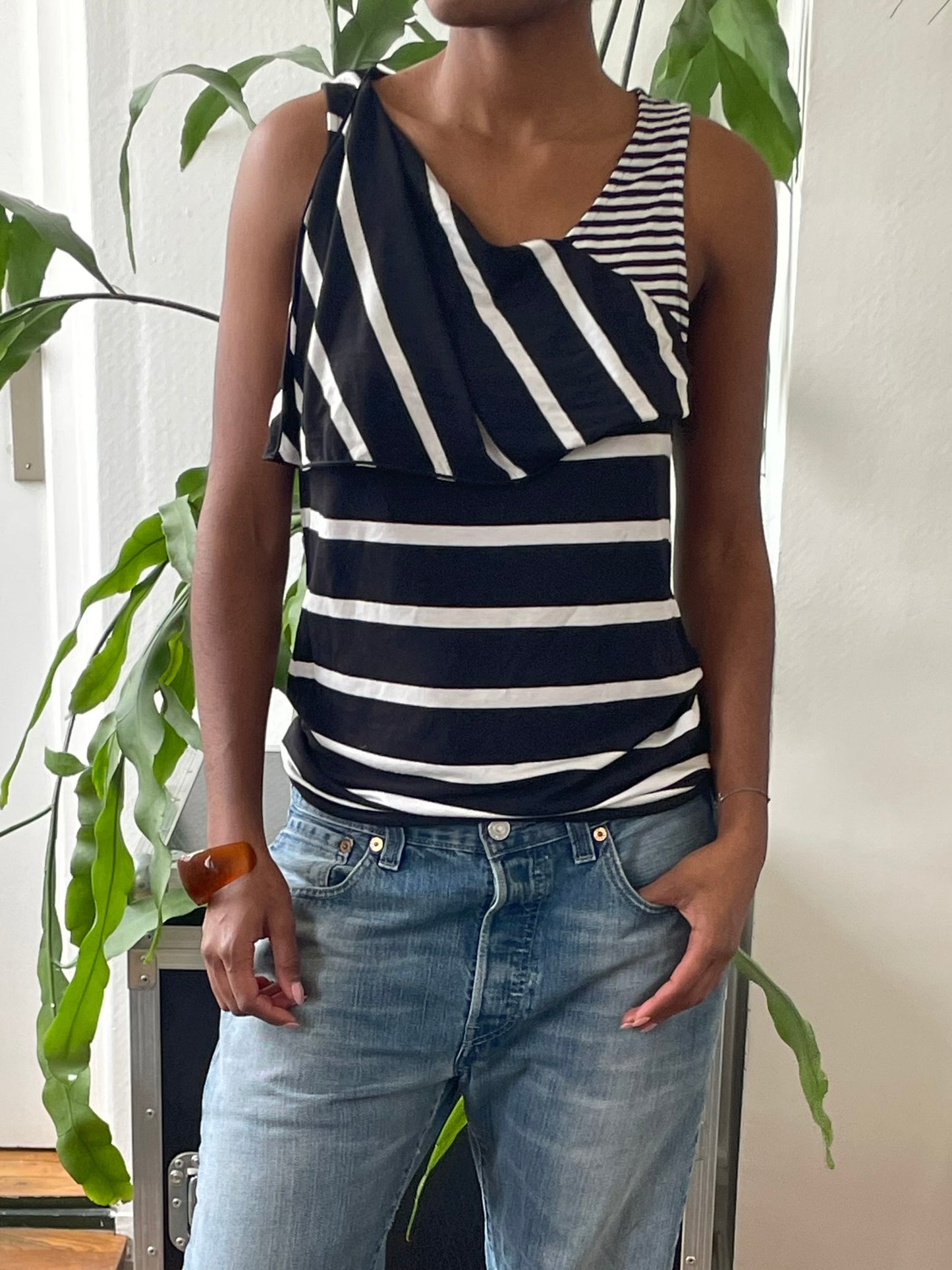 armani deconstructed top
