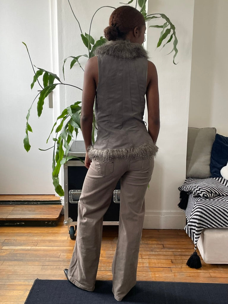 kenzo low rise khaki pants