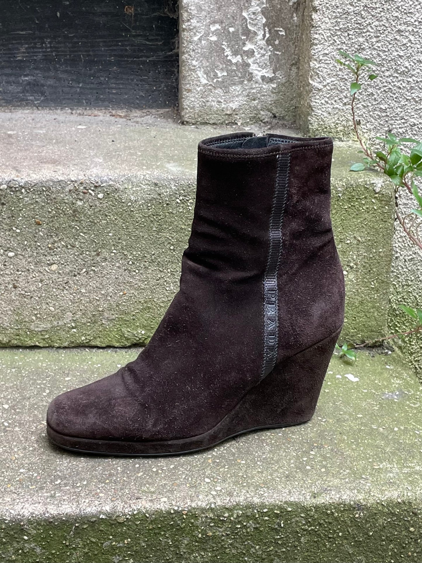 prada wedge boots