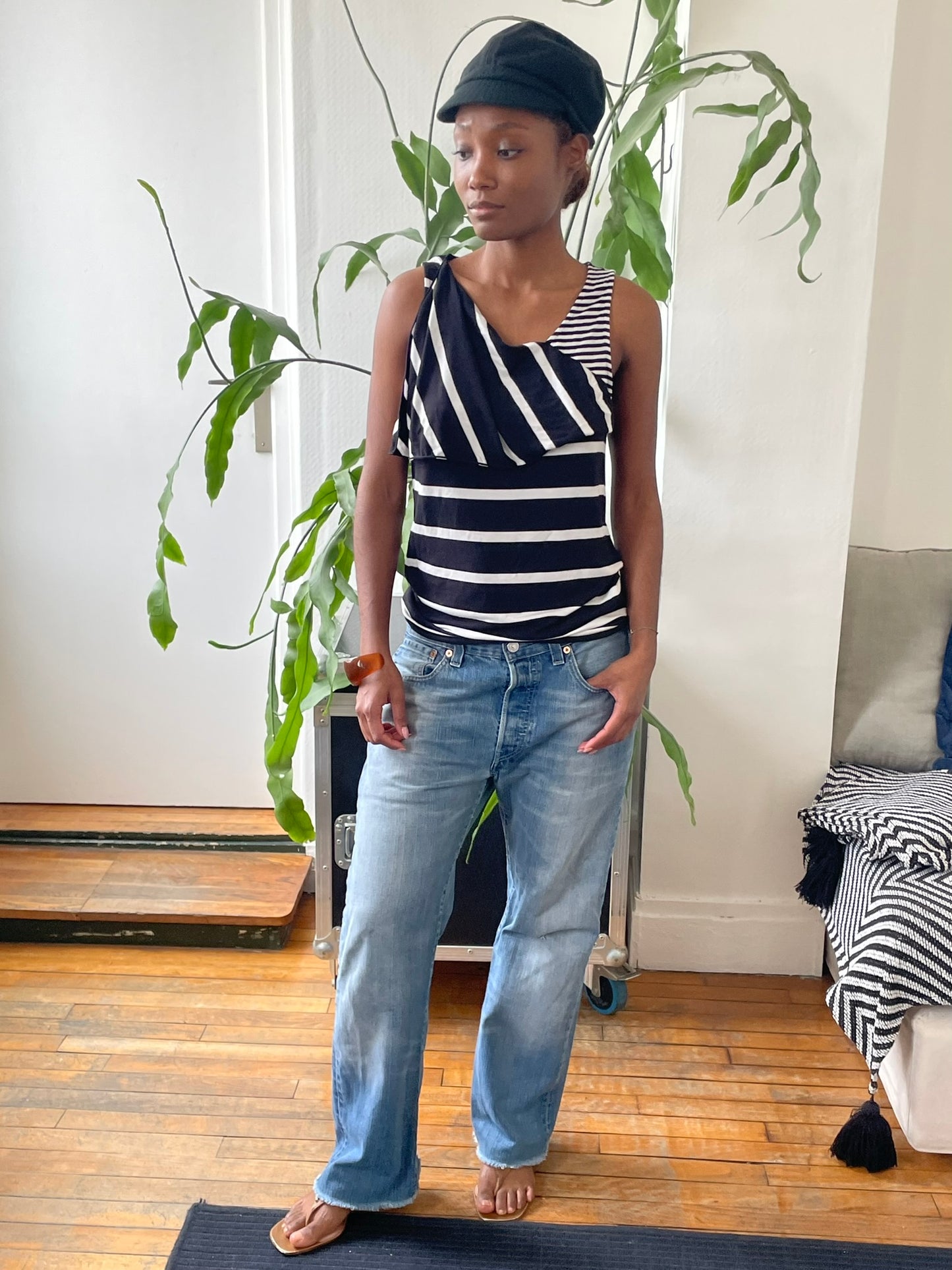armani deconstructed top