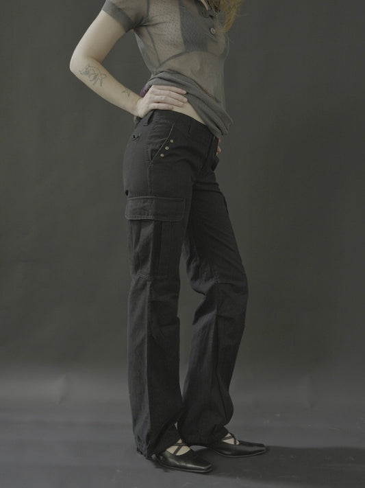 black cargo pants