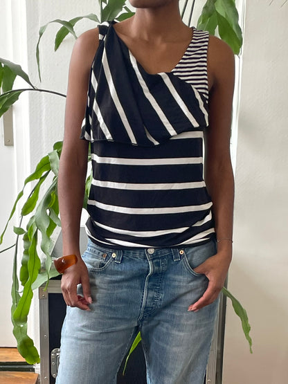 Armani Deconstructed Stripe Top