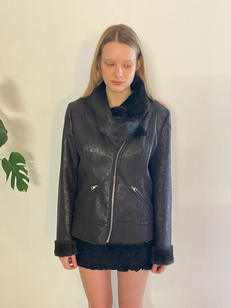miss sixty faux fur coat