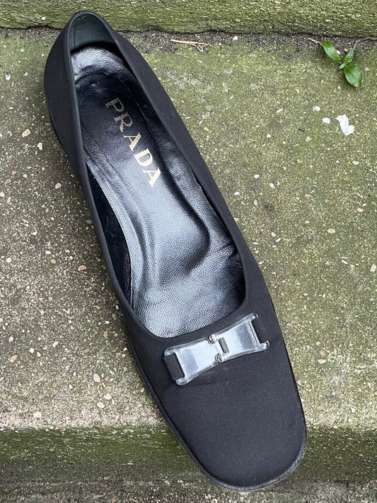 prada kitten heel ballerinas