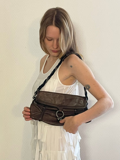 kenzo brown leather bag