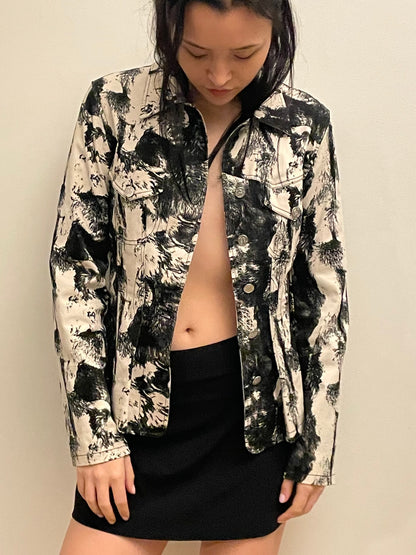 kenzo black and white jacket