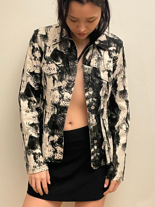 kenzo black and white jacket