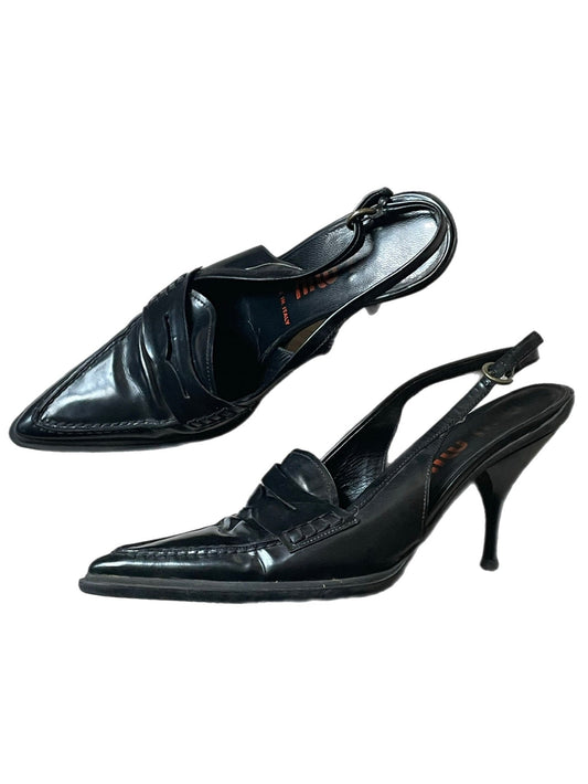 miu miu stiletto loafers