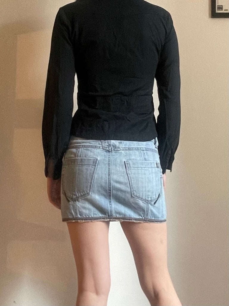 marithé+françois girbaud denim miniskirt
