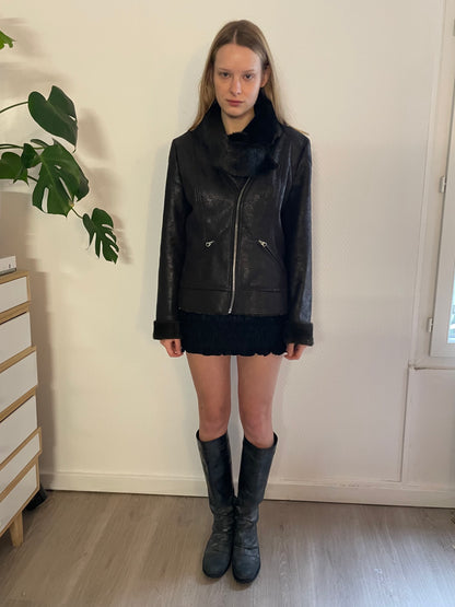 miss sixty faux fur coat