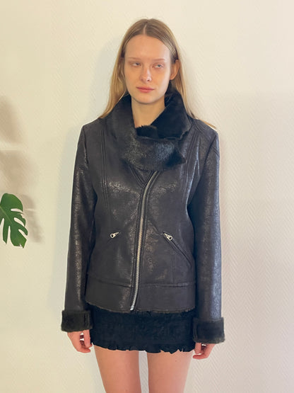 miss sixty faux fur coat