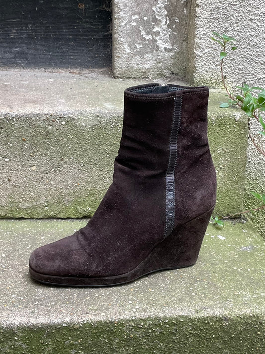 prada wedge boots