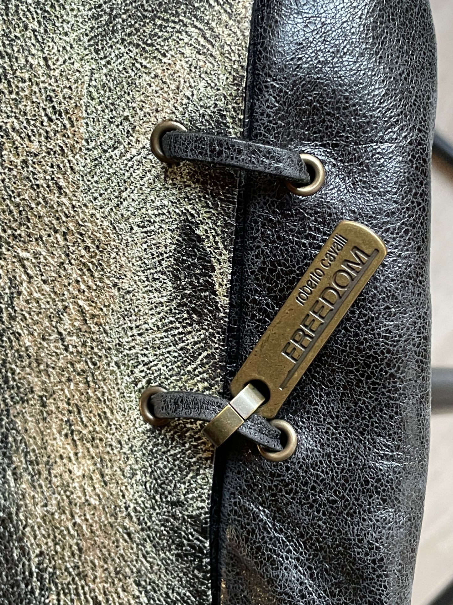 roberto cavalli animal print bag