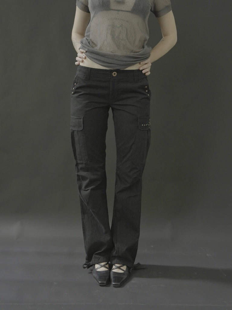 black cargo pants