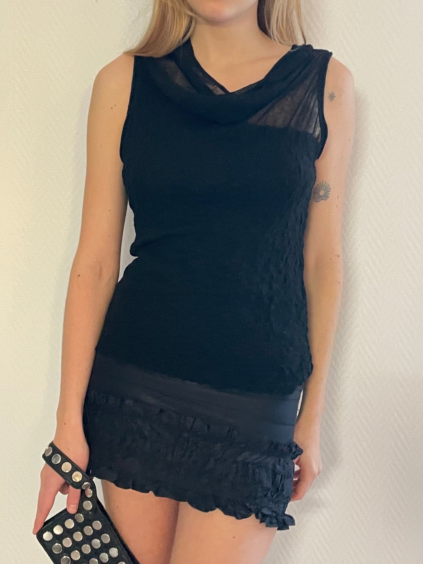 blumarine silk miniskirt
