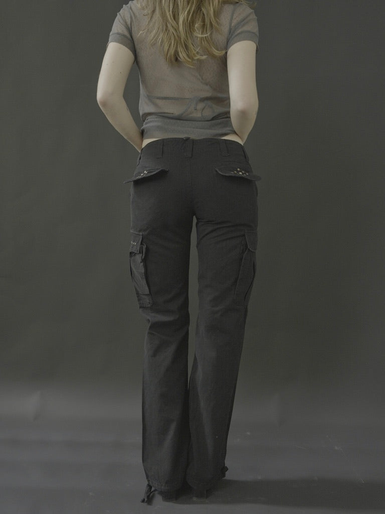 black cargo pants
