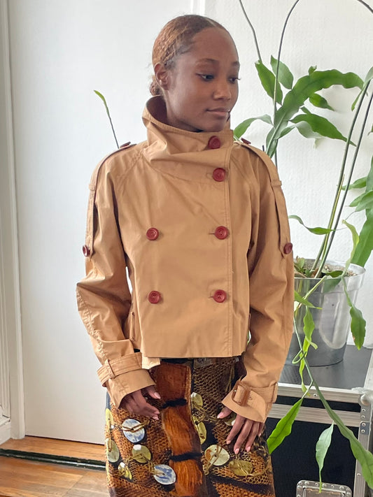 acne studio cropped trench