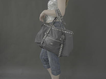 dolce&gabbana silver studs handbag