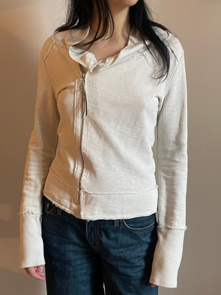 diesel deconstructed long sleeve top