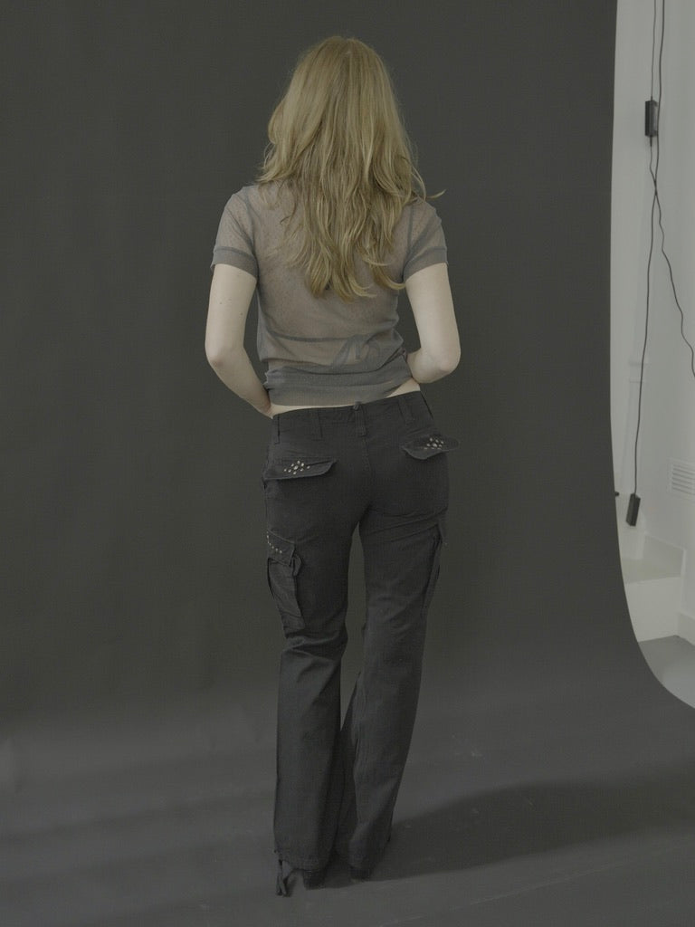 black cargo pants