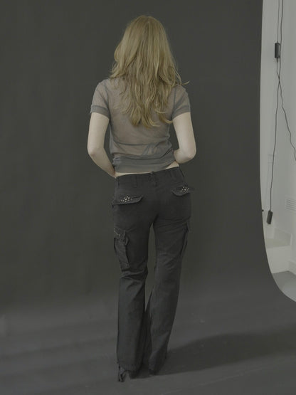 black cargo pants