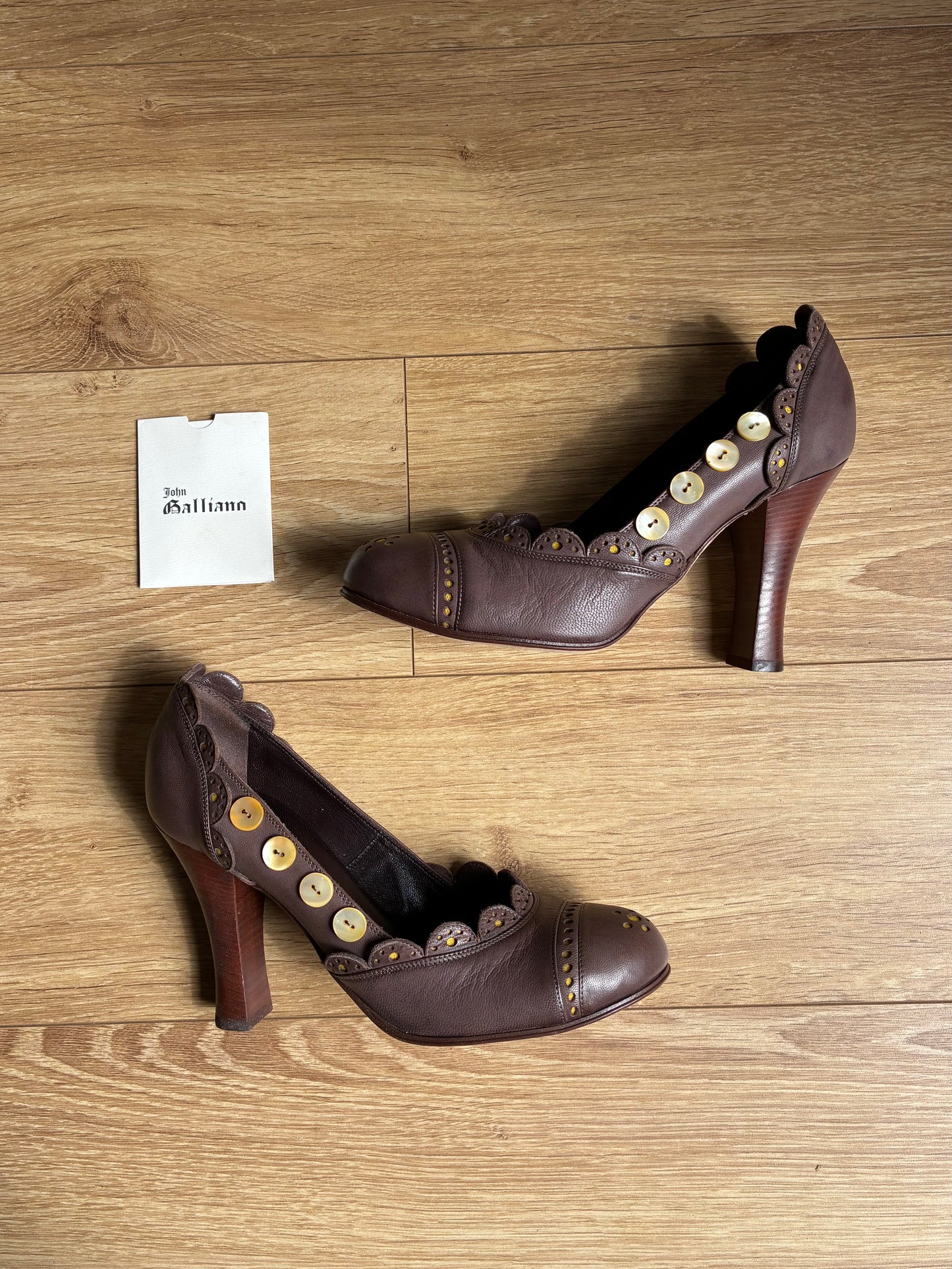 galliano sequins pumps