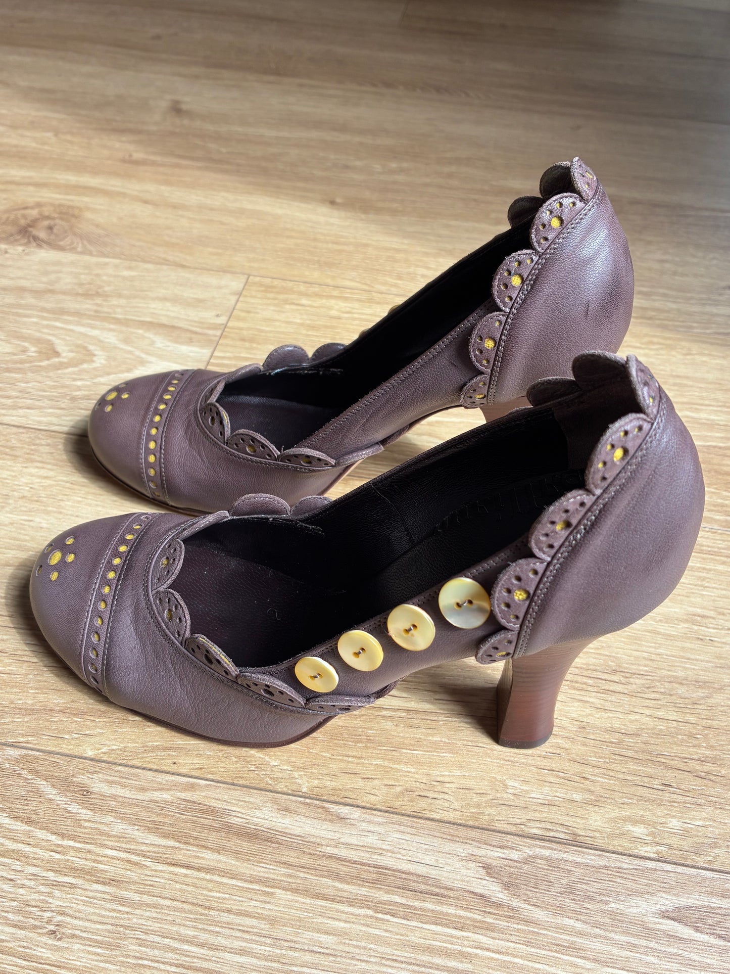 galliano sequins pumps