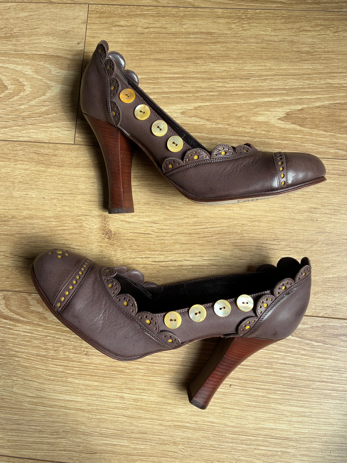 galliano sequins pumps