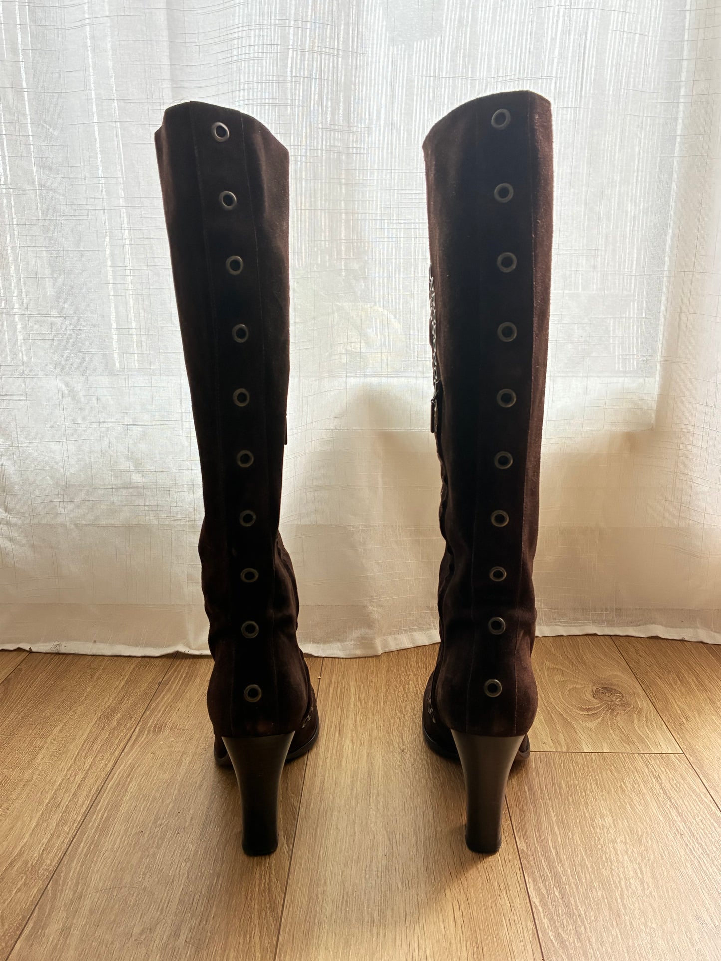 dolce&gabbana suede eyelet boots